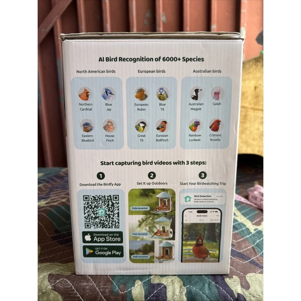 Birdfy Smart Bird Feeder with Camera Bird Watching Camera Auto Capture
